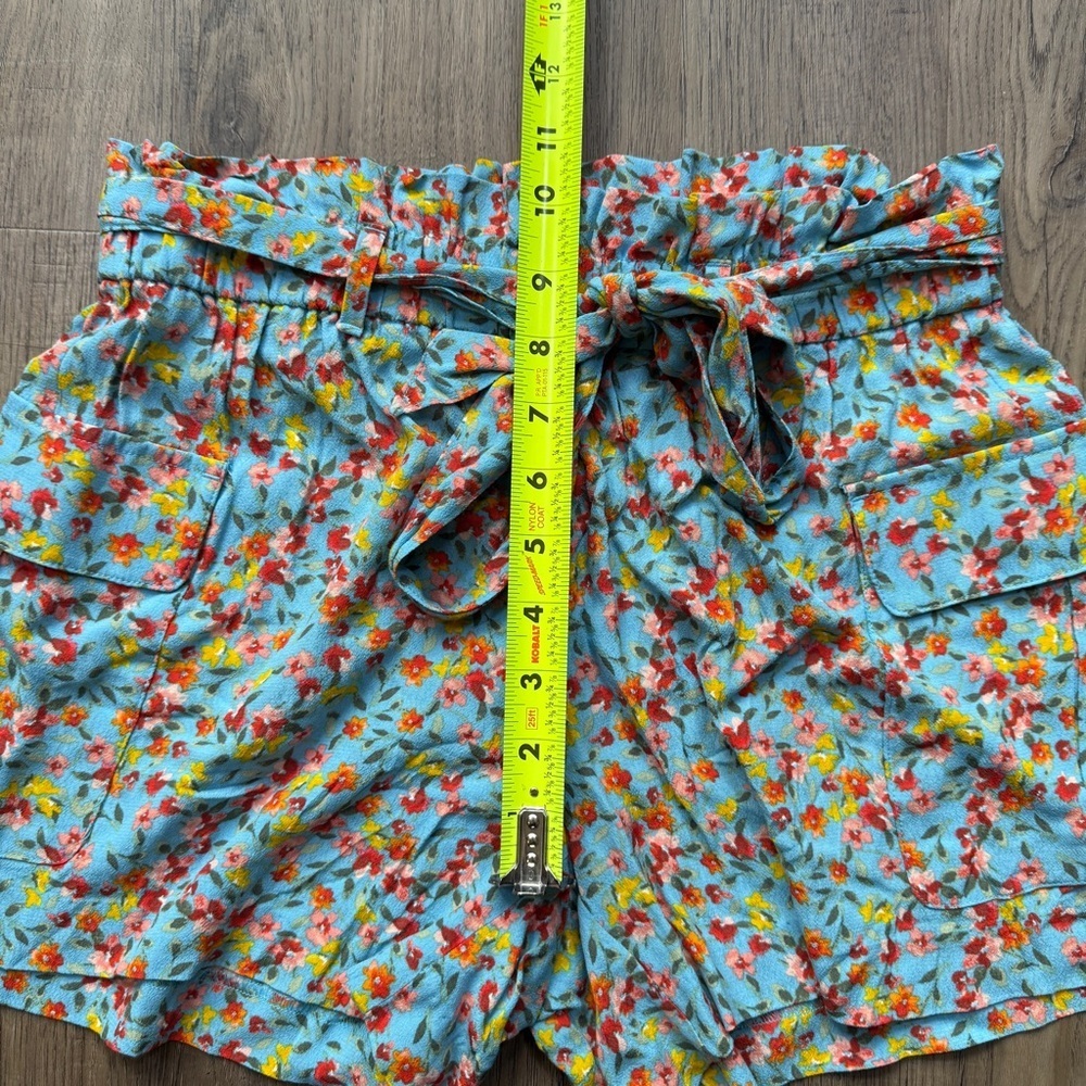 LOFT High Waist Floral Women's Shorts - Blue and Red - Size Extra Small XS - Picture 7 of 12